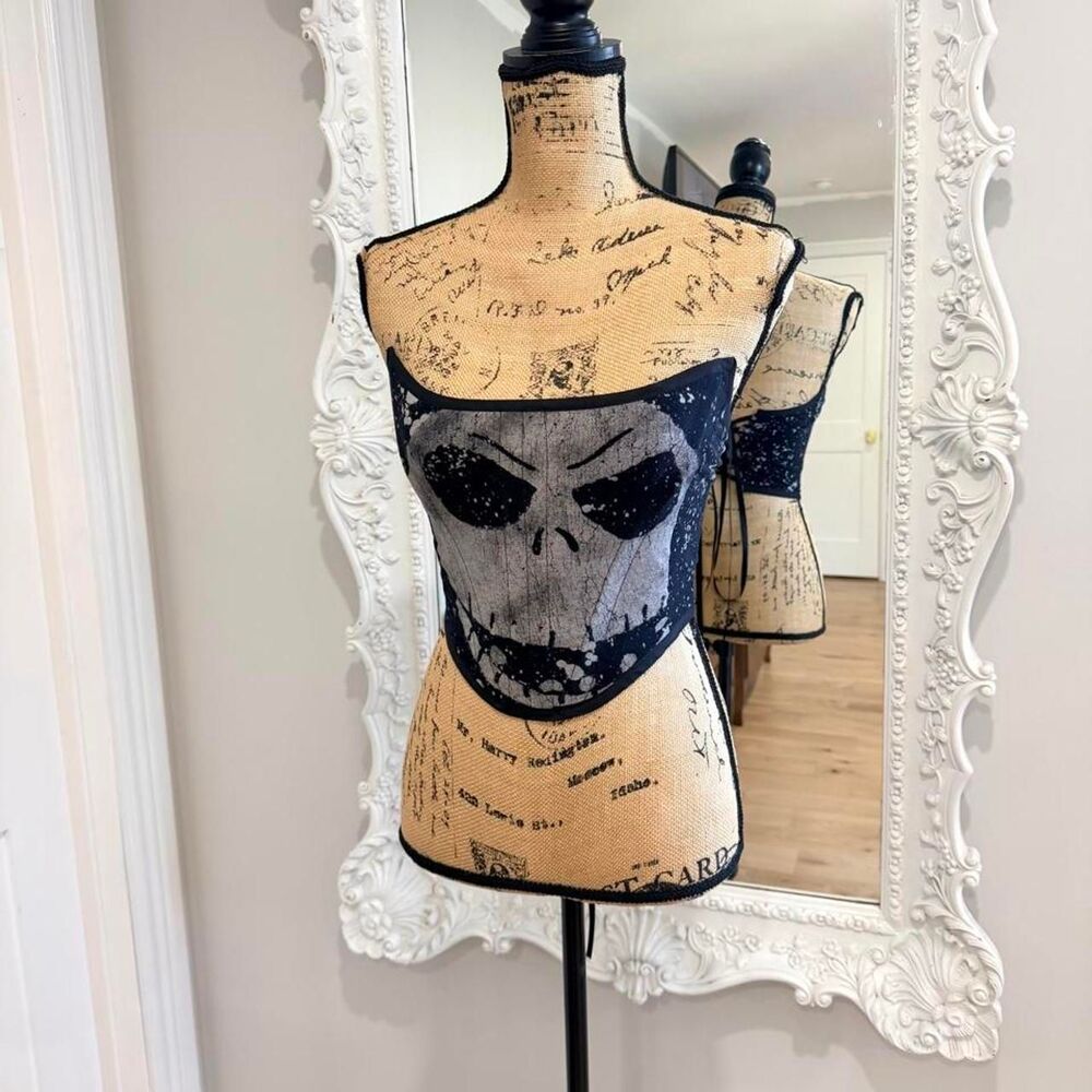New York Couture *One of a Kind* Nightmare Before Christmas Corset Crop Top